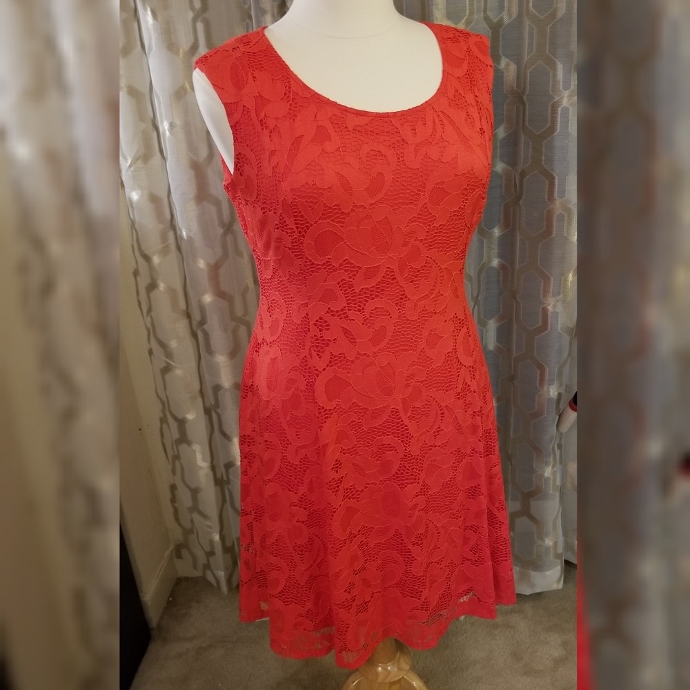 Coral Ronni Nicole Dress size 16
